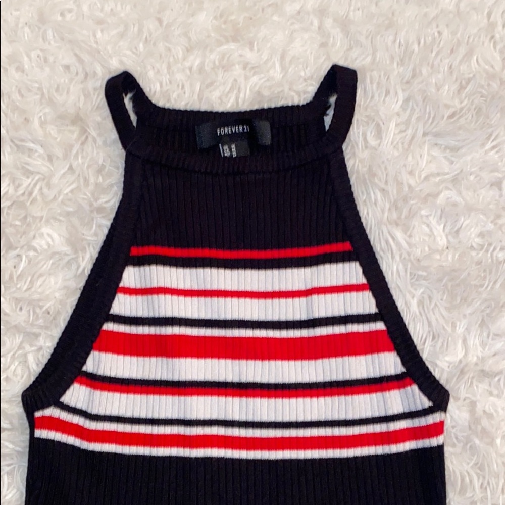 Halter Ribbed Top - Picture 2 of 3